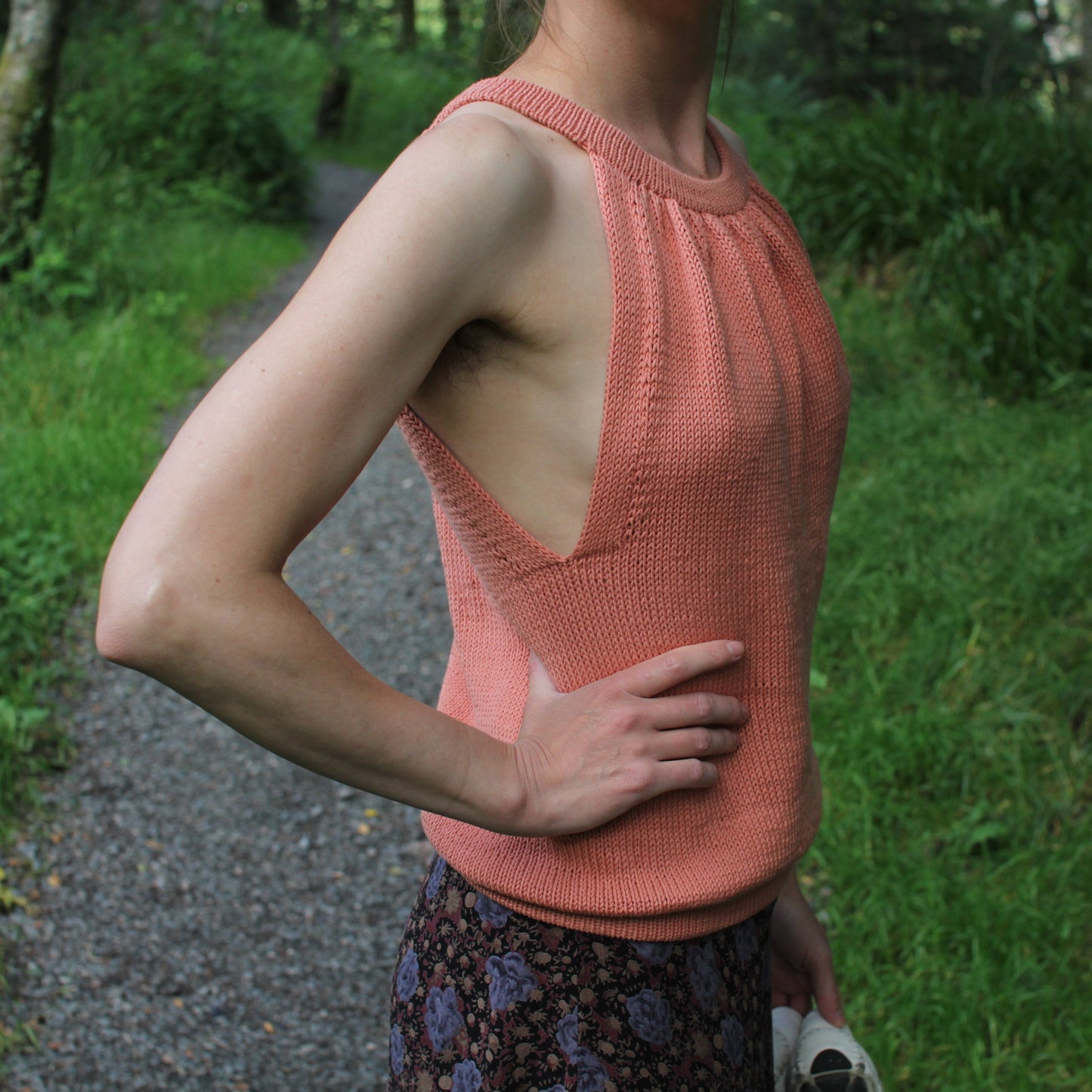 Fjong og vågal sommersinglet strikkeoppskrift